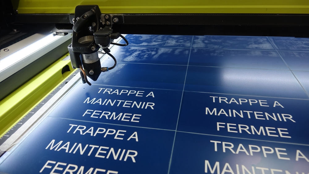 Du nouveau avec l’agrandissement du pôle de gravure laser