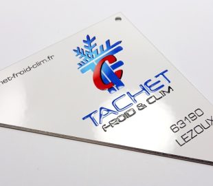 Plaque de marque sur mesure