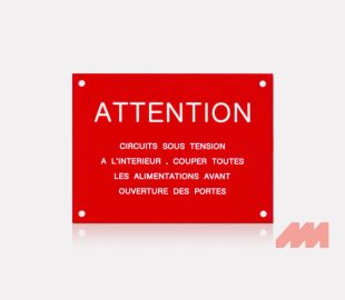 Plaque d’avertissement