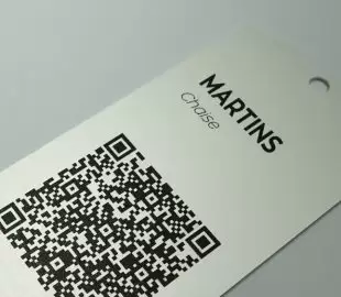 Etiquettes métal avec QR Code imprimé