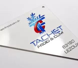 Plaque de marque sur mesure