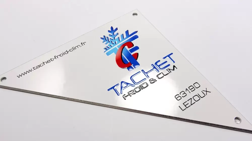 Plaque de marque sur mesure