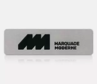 Plaque aluminium gravée