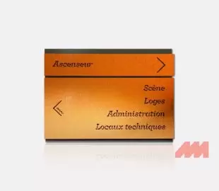 Plaque signalétique sur mesure