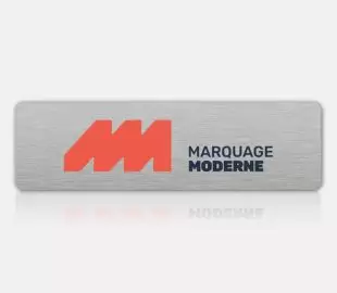 Impression plaque aluminium