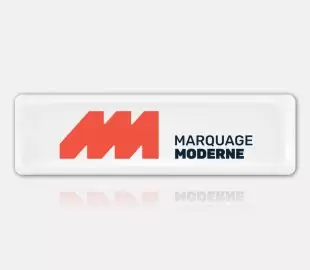 Impression sur étiquette dômée