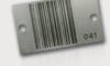Plaque code barres en inox gravé par laser