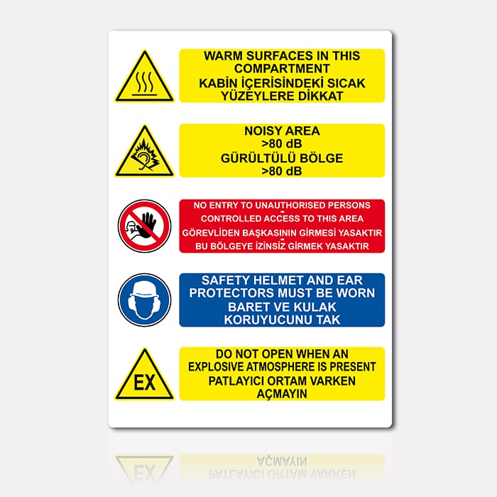 panneaux signalétique de sécurité pvc