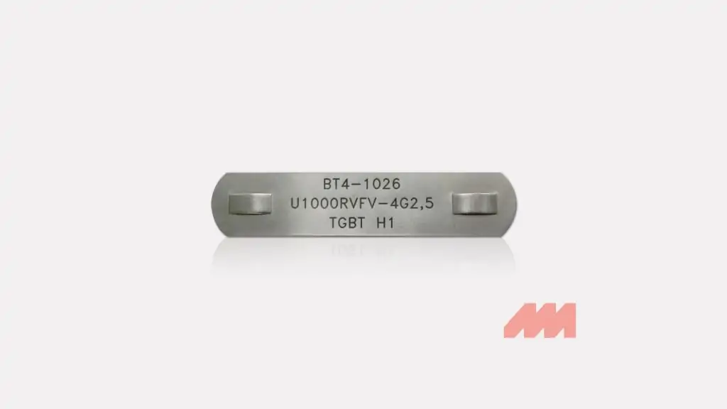 Electrical cable marking plate