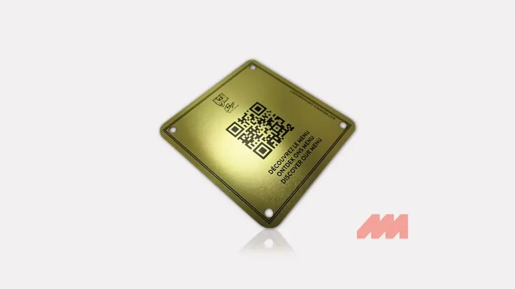 QR Code plate